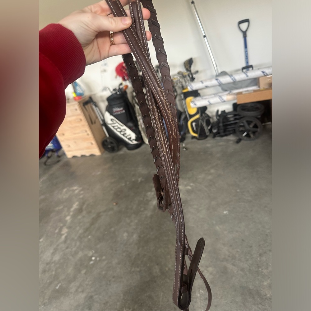 fancy stitched dover saddlery reins!